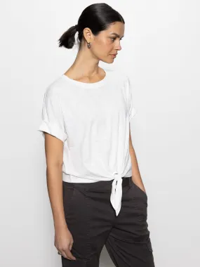All Day Tie Tee White
