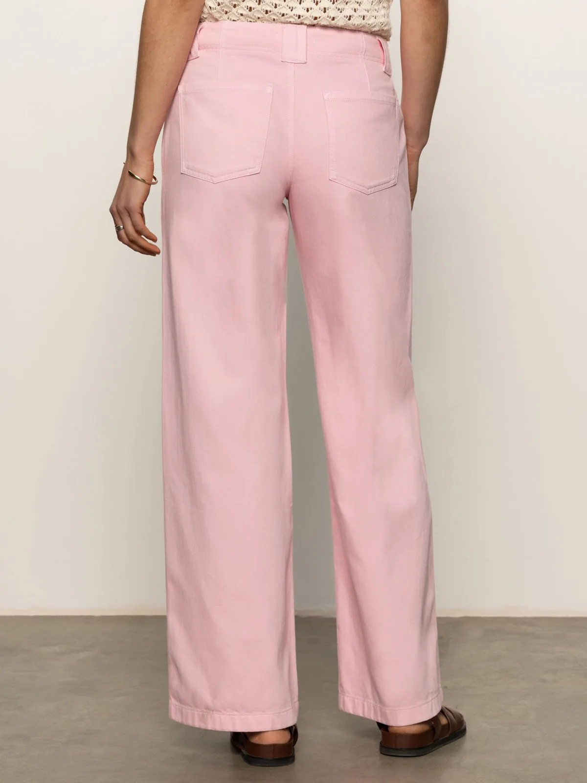 Arden Wide Leg Jeans Washed Cherry Blossom