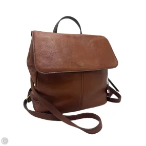 Backpack Leather Designer By Fossil