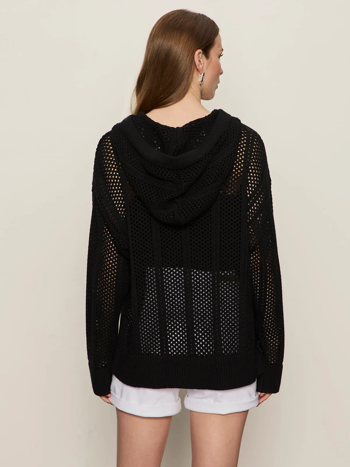 Beach Hoodie Black