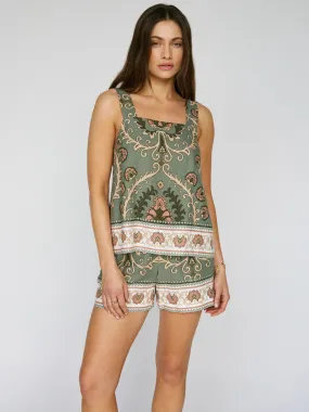 Button Back Cami Mezzo Sage