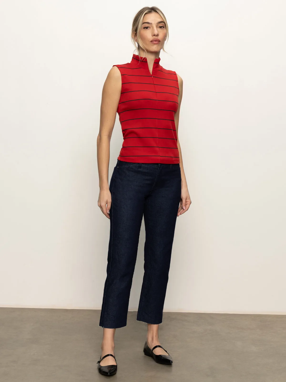 Cadence 90'S Straight Crop Jeans Plot Twist