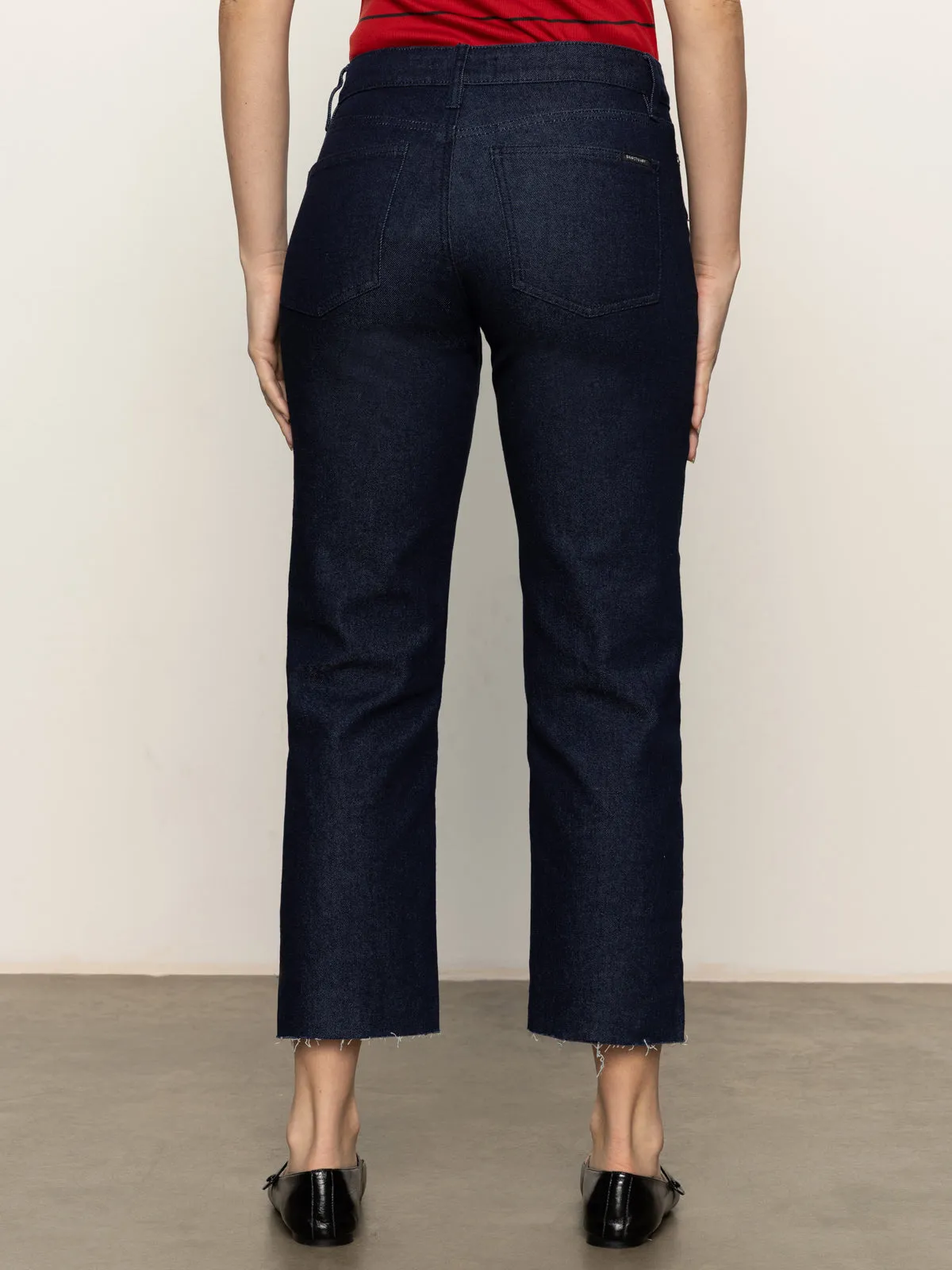 Cadence 90'S Straight Crop Jeans Plot Twist