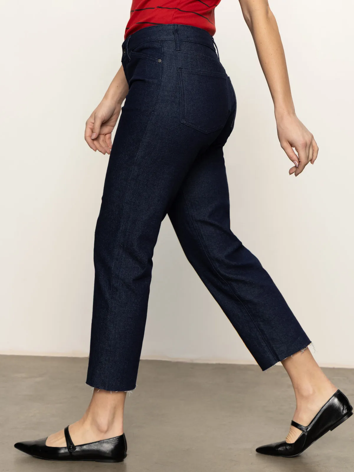 Cadence 90'S Straight Crop Jeans Plot Twist