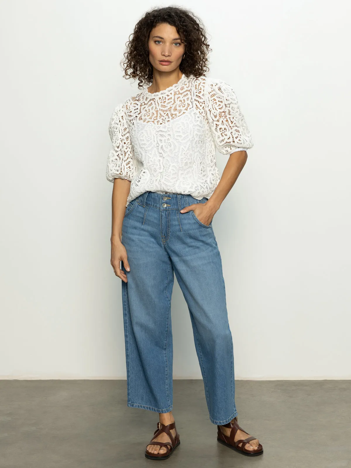 Cherished Lace Tee White