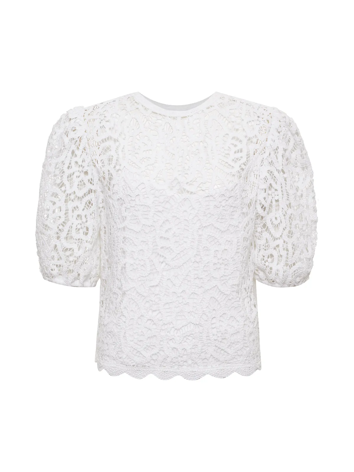 Cherished Lace Tee White