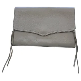 Clutch Designer By Rebecca Minkoff In Taupe, Size:Large