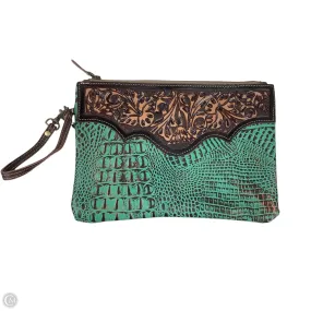 Clutch Leather By Myra, Size: Large