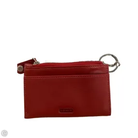 Coin Purse Designer By Coach, Size: Small