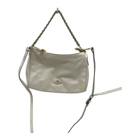 Crossbody Designer By Coach In Cream, Size:Medium