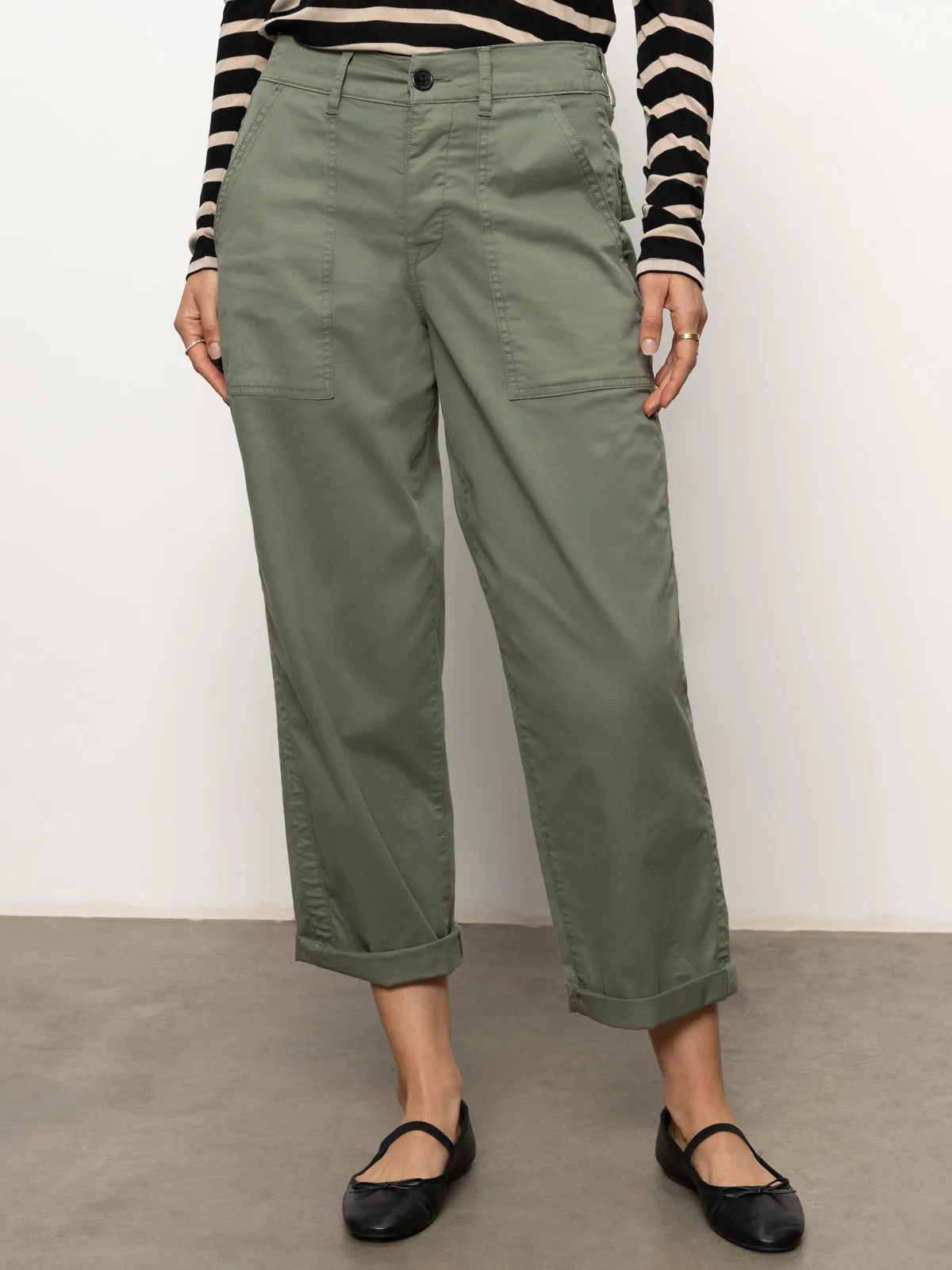 Cruiser Chino Semi High Rise Pant Dark Spruce