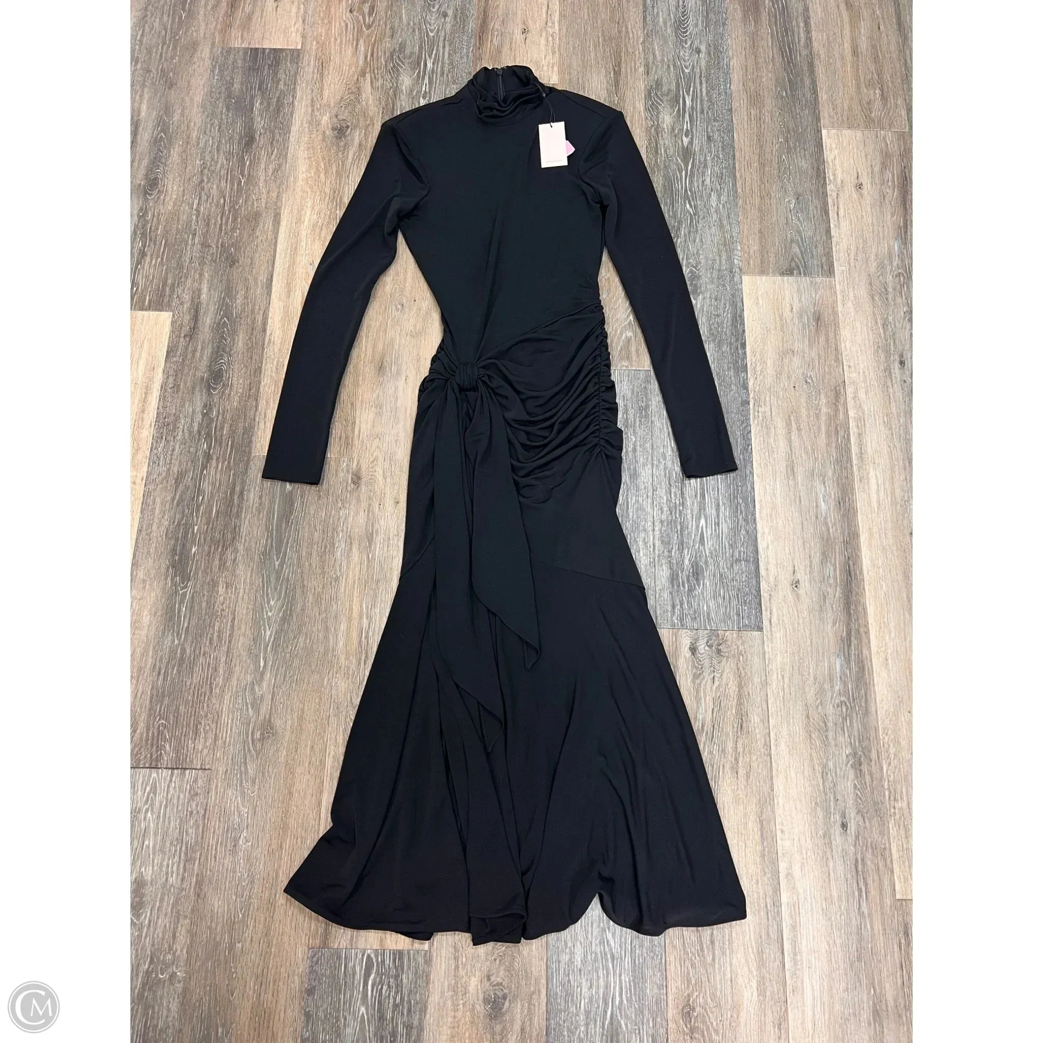 Designer Dress Party Long By Cinq  Sept In Black, Size: 6