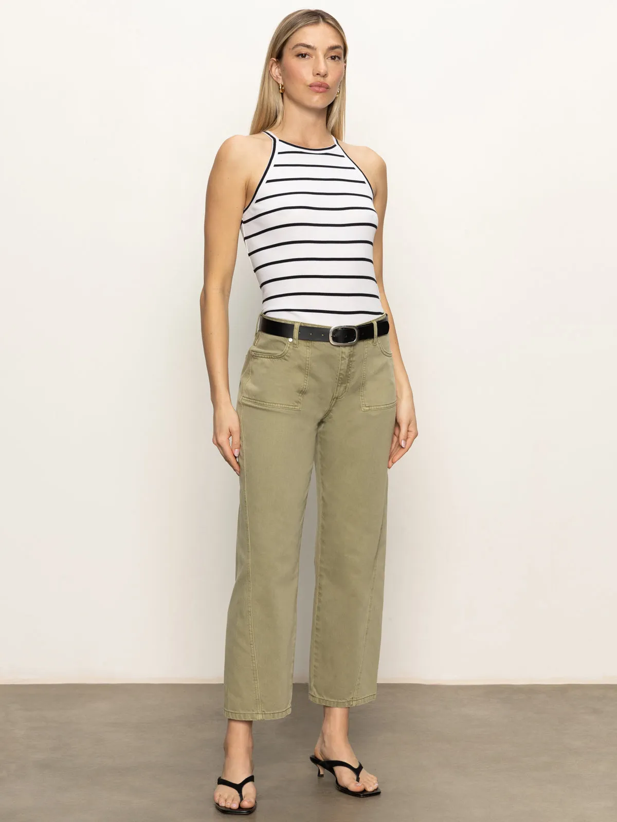 District Column Standard Rise Ankle Jeans Bamboo