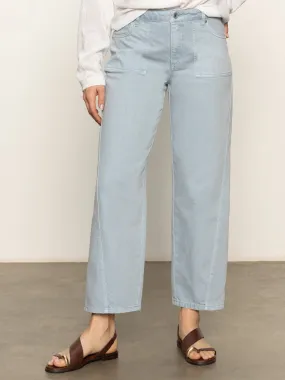 District Column Standard Rise Ankle Jeans Blue Mirage