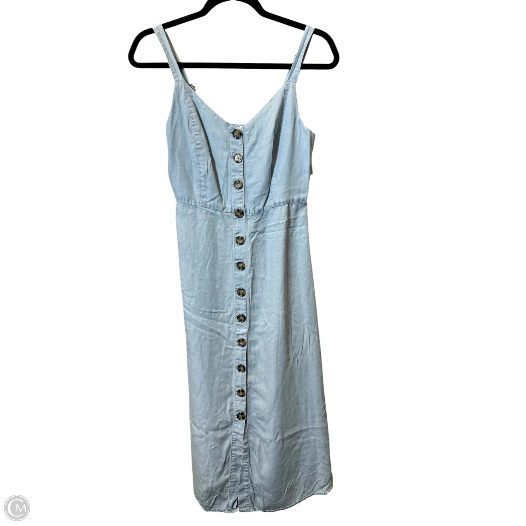 Dress Casual Midi By Japna In Blue Denim, Size: S