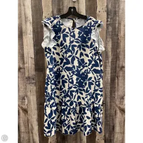 Dress Casual Midi By Shein In Blue & Cream, Size: Xl