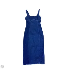 Dress Casual Midi By Shein In Blue Denim, Size: M