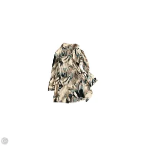 Dress Casual Midi By Shein In Green & Tan, Size: 2