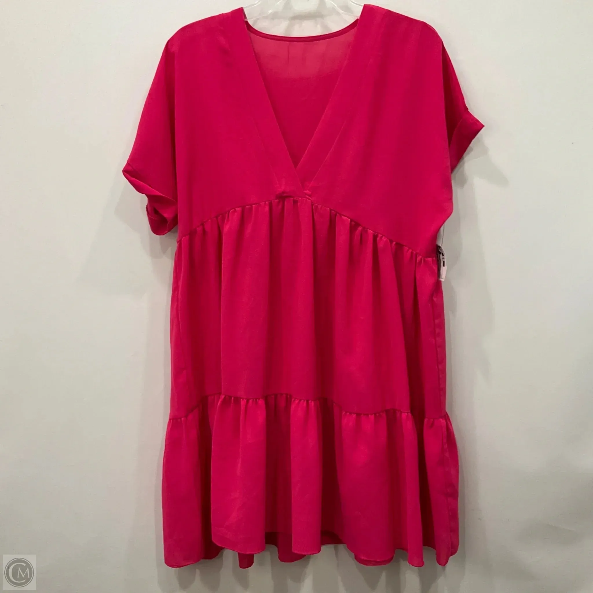 Dress Casual Midi By Shein In Pink, Size: L