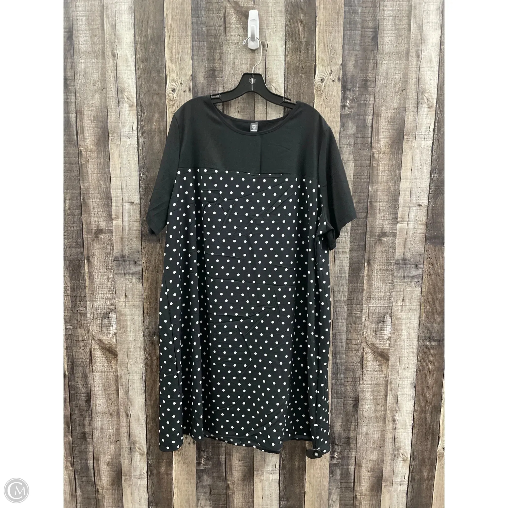 Dress Casual Midi By Shein In Polkadot Pattern, Size: 4x