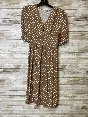 Dress Casual Midi By Time And Tru In Polkadot Pattern, Size:S