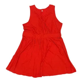 Dress Casual Short By Basic Editions In Orange, Size:2X