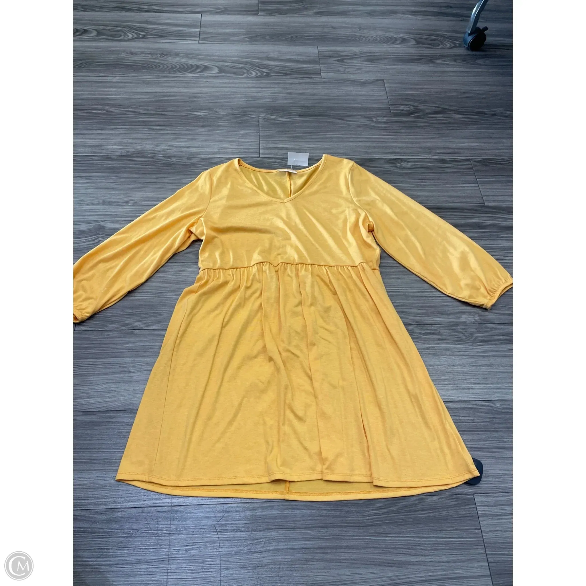 Dress Casual Short By Bobbie Brooks In Yellow, Size: Xl