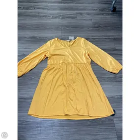 Dress Casual Short By Bobbie Brooks In Yellow, Size: Xl