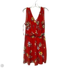 Dress Casual Short By Candies In Red, Size: Xl