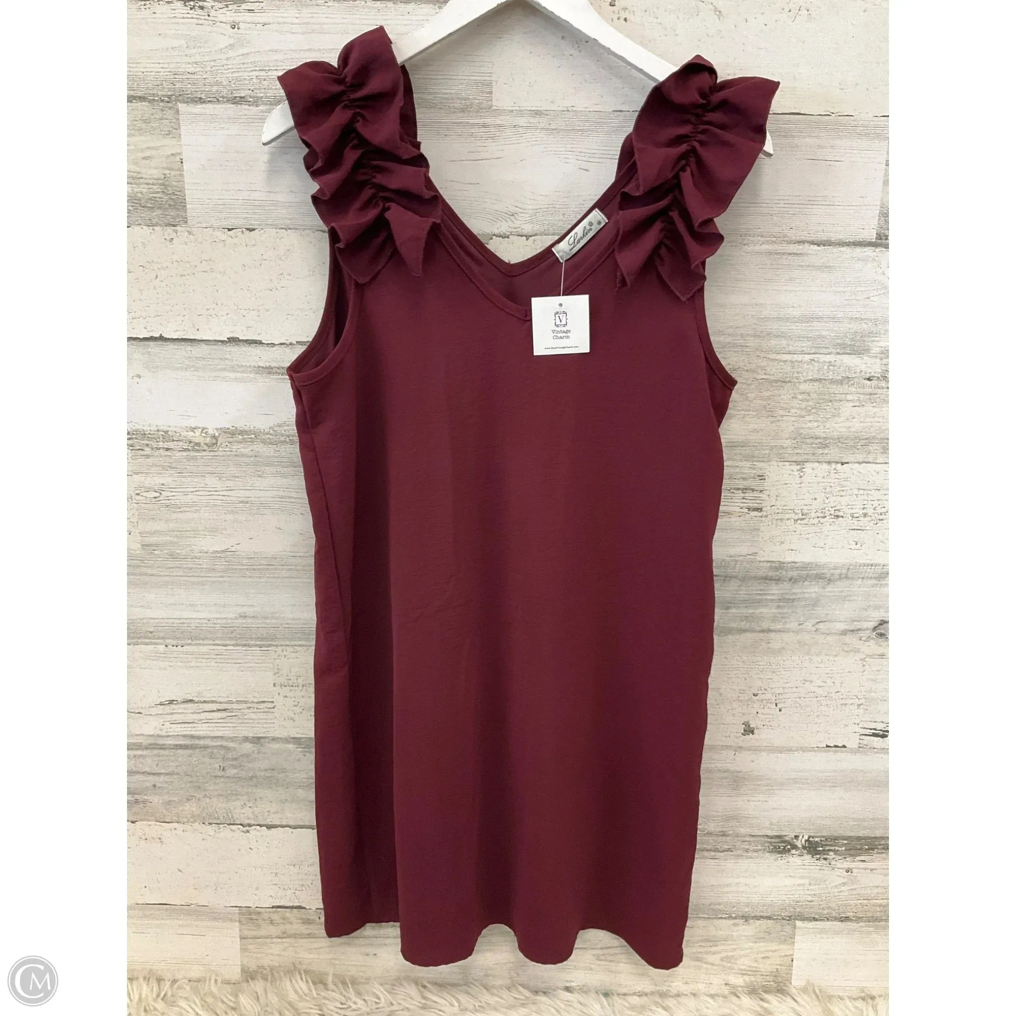 Dress Casual Short By Clothes Mentor In Red, Size: M