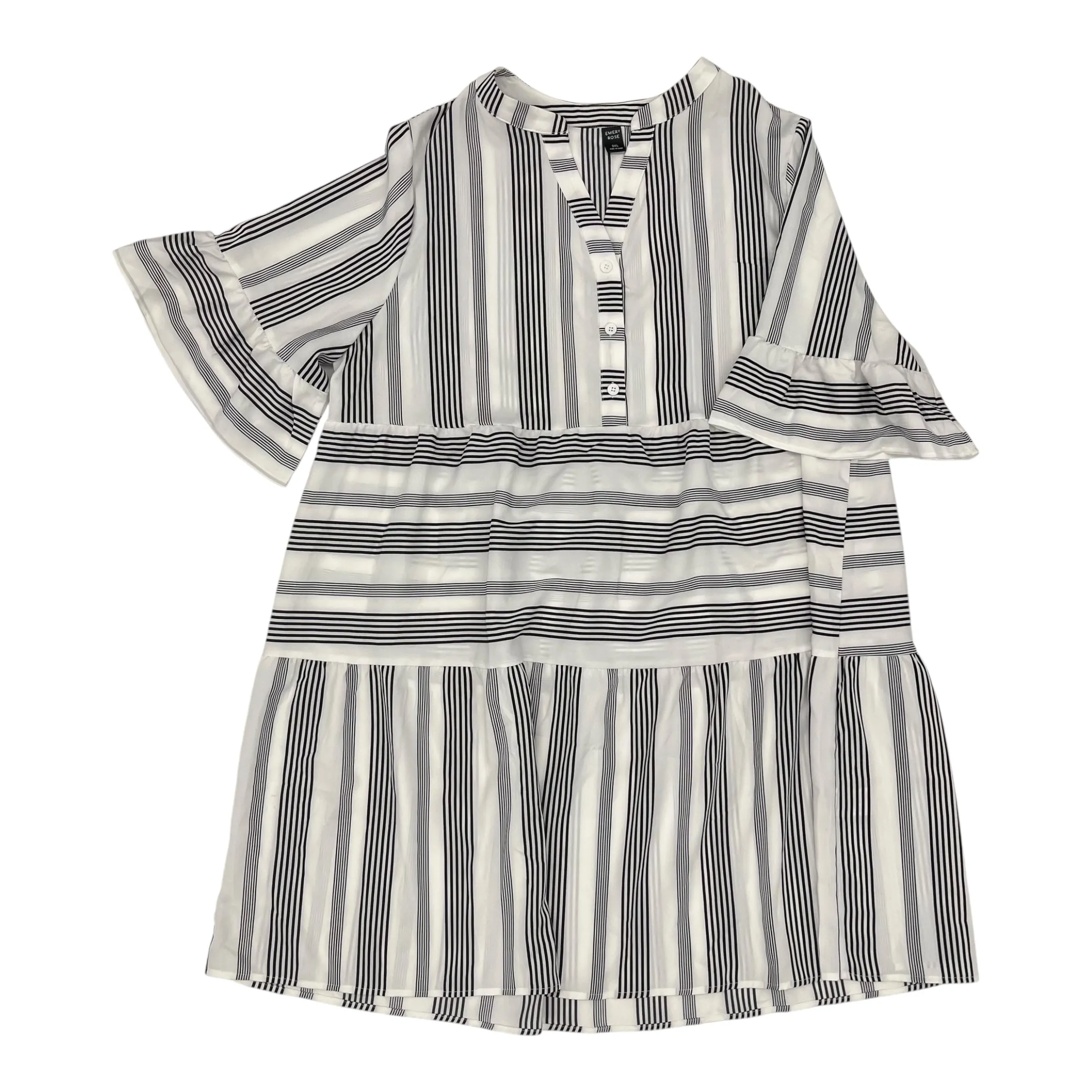 Dress Casual Short By Cmf In Black & White, Size:3