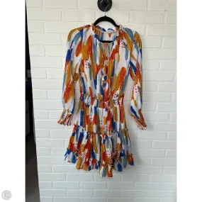 Dress Casual Short By Cmf In Orange & White, Size: S