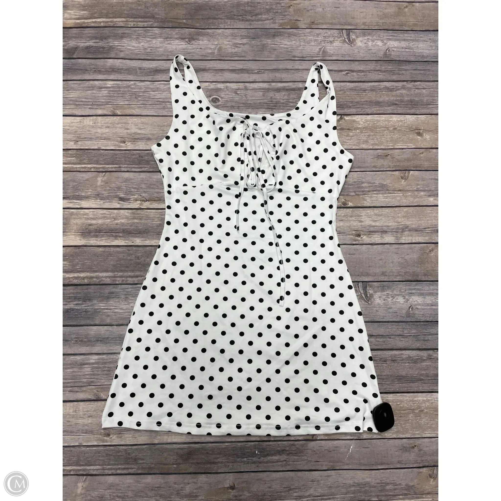 Dress Casual Short By Cmf In Polkadot Pattern, Size: L