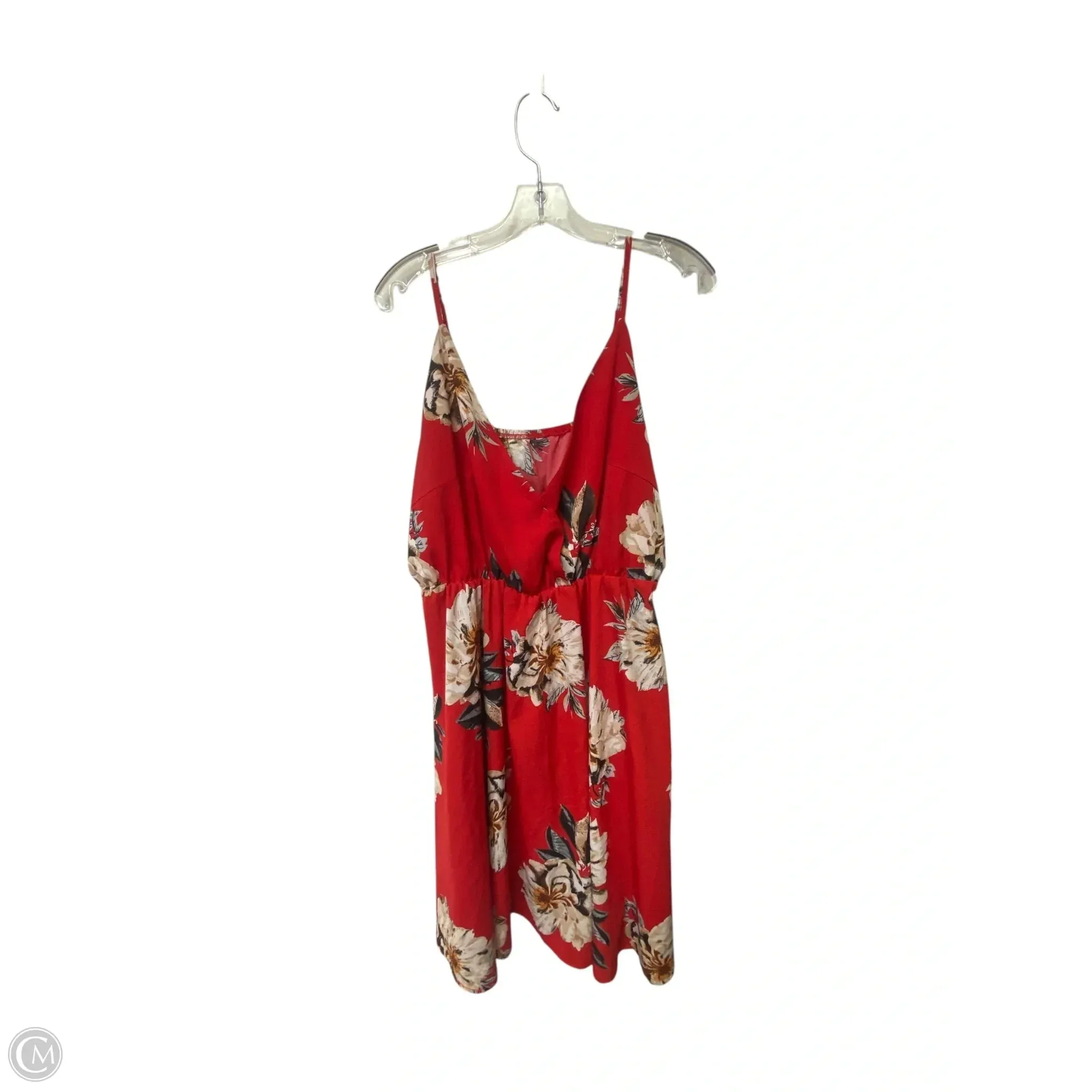 Dress Casual Short By Cmf In Red, Size: 2x
