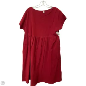 Dress Casual Short By Cmf In Red, Size: Xl