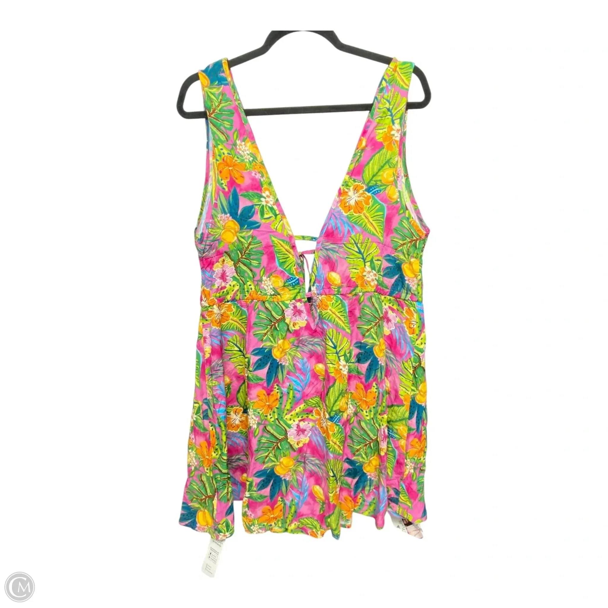 Dress Casual Short By Cupshe In Tropical Print, Size: S