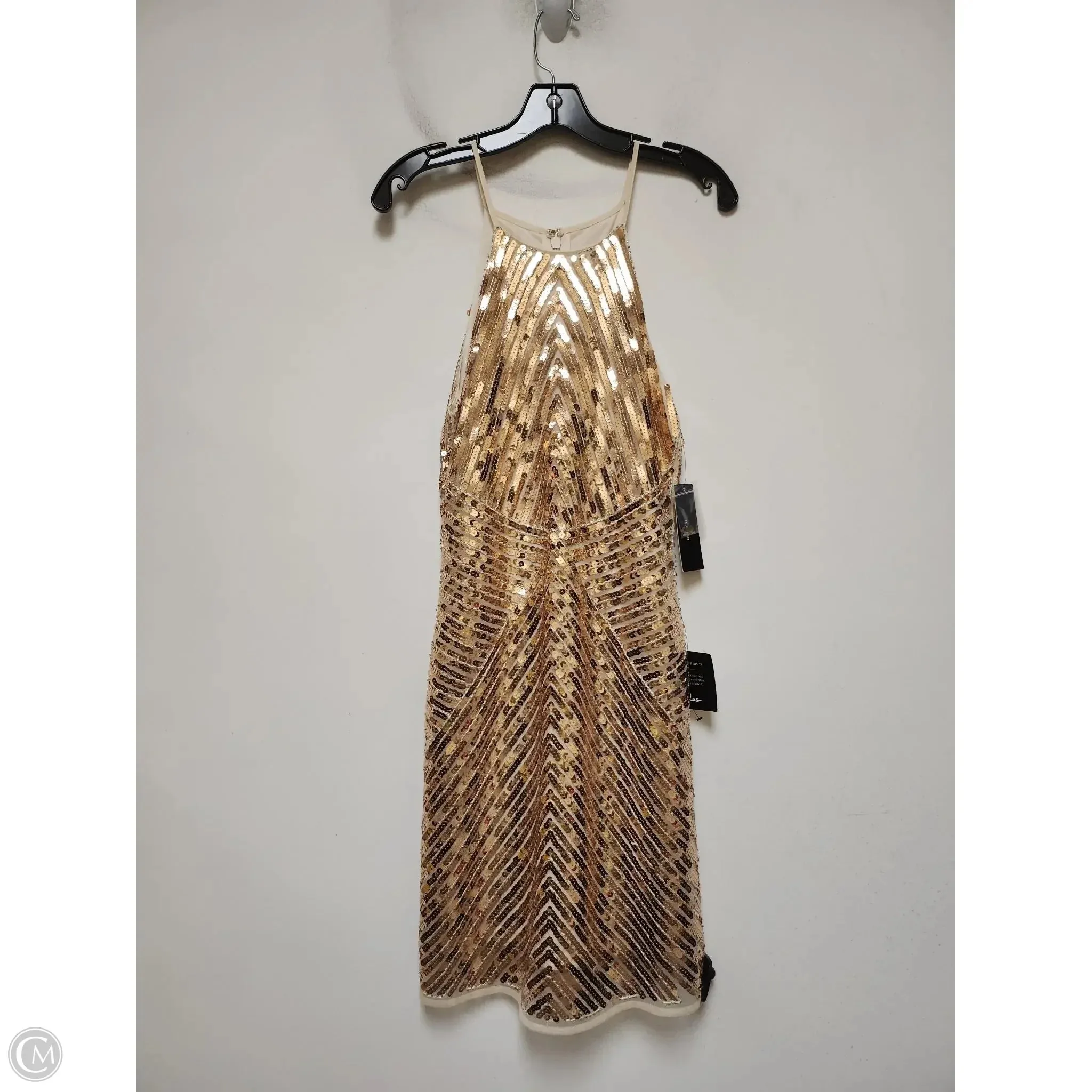 Dress Casual Short By Lulus In Gold, Size: M