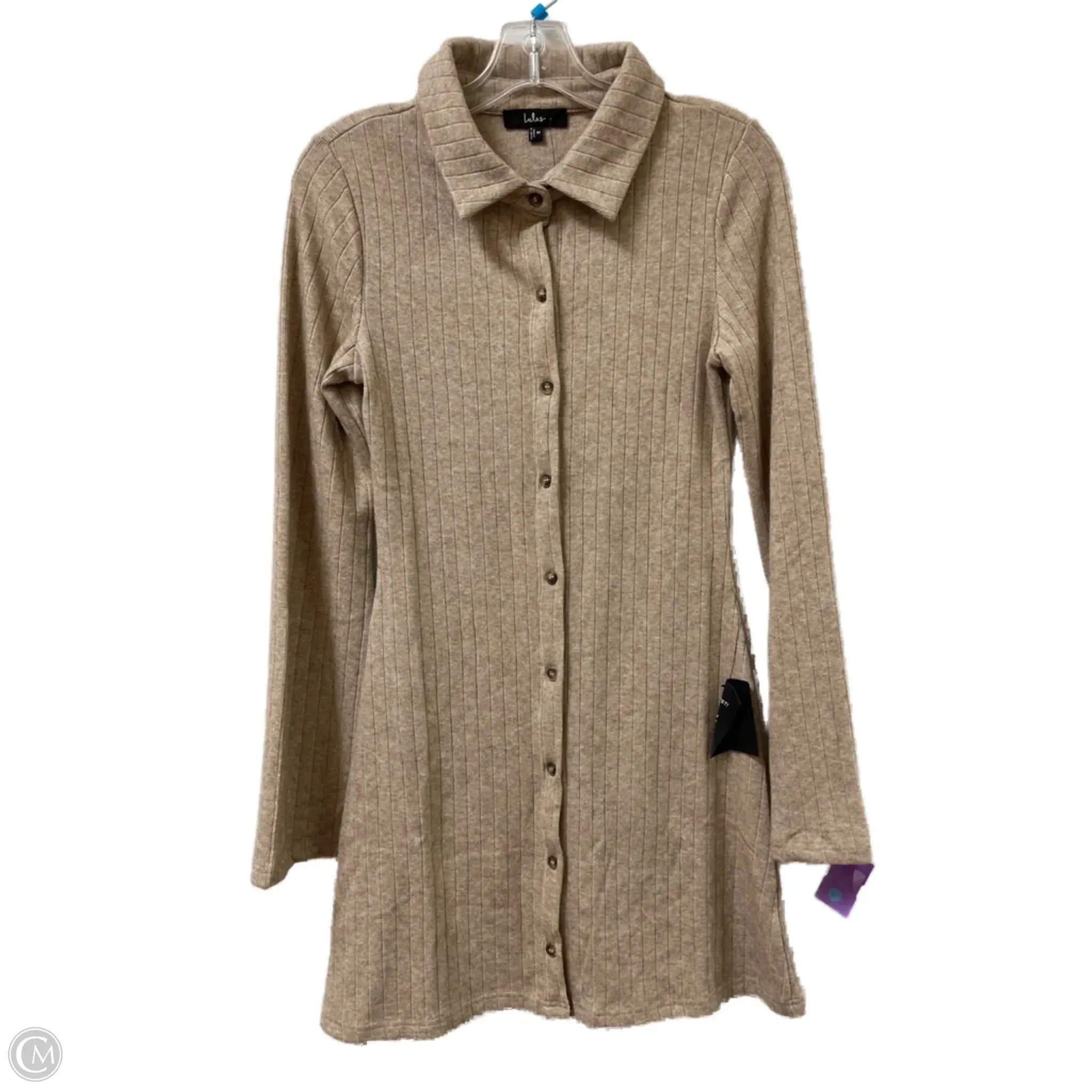 Dress Casual Short By Lulus In Tan, Size: M