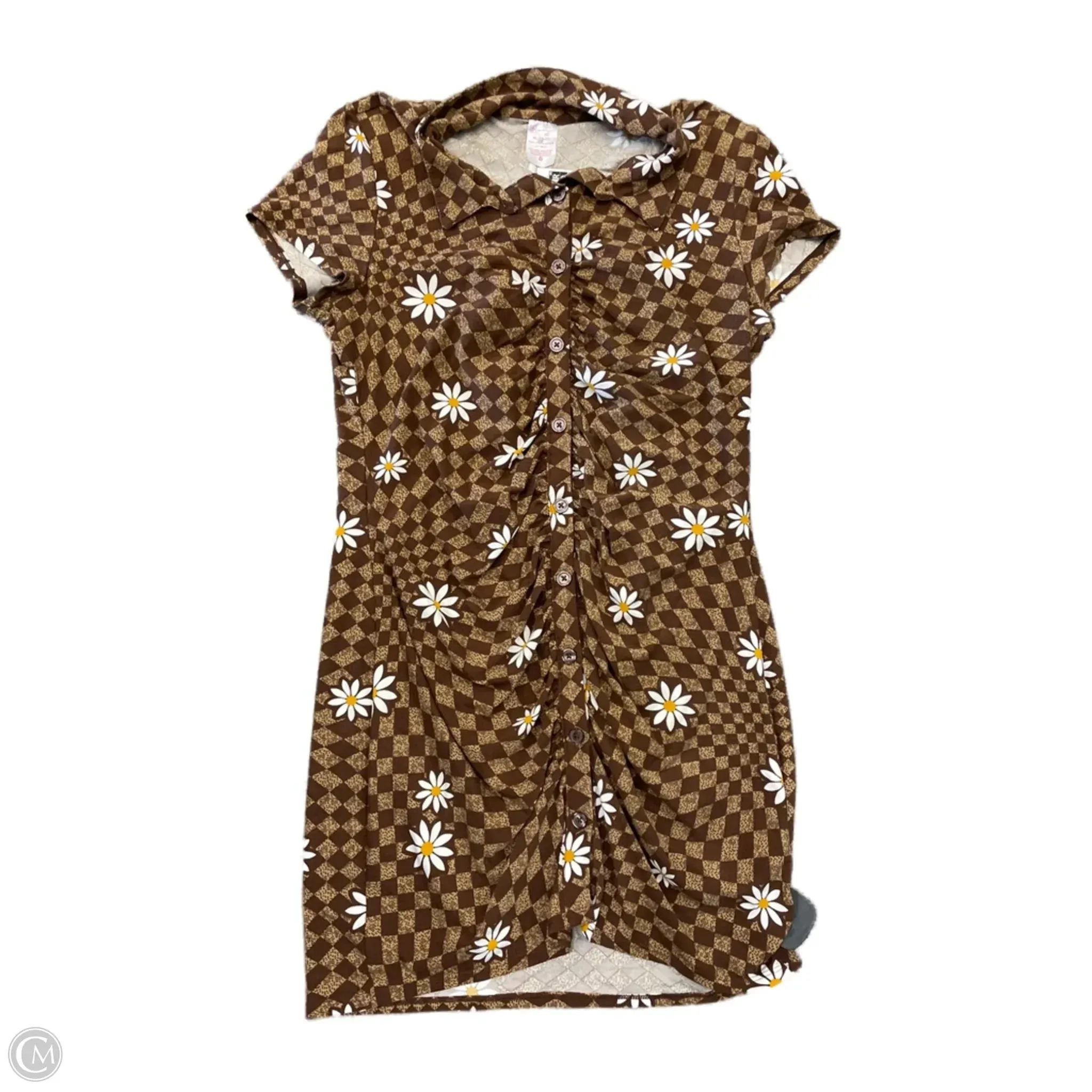 Dress Casual Short By No Boundaries In Floral Print, Size: L