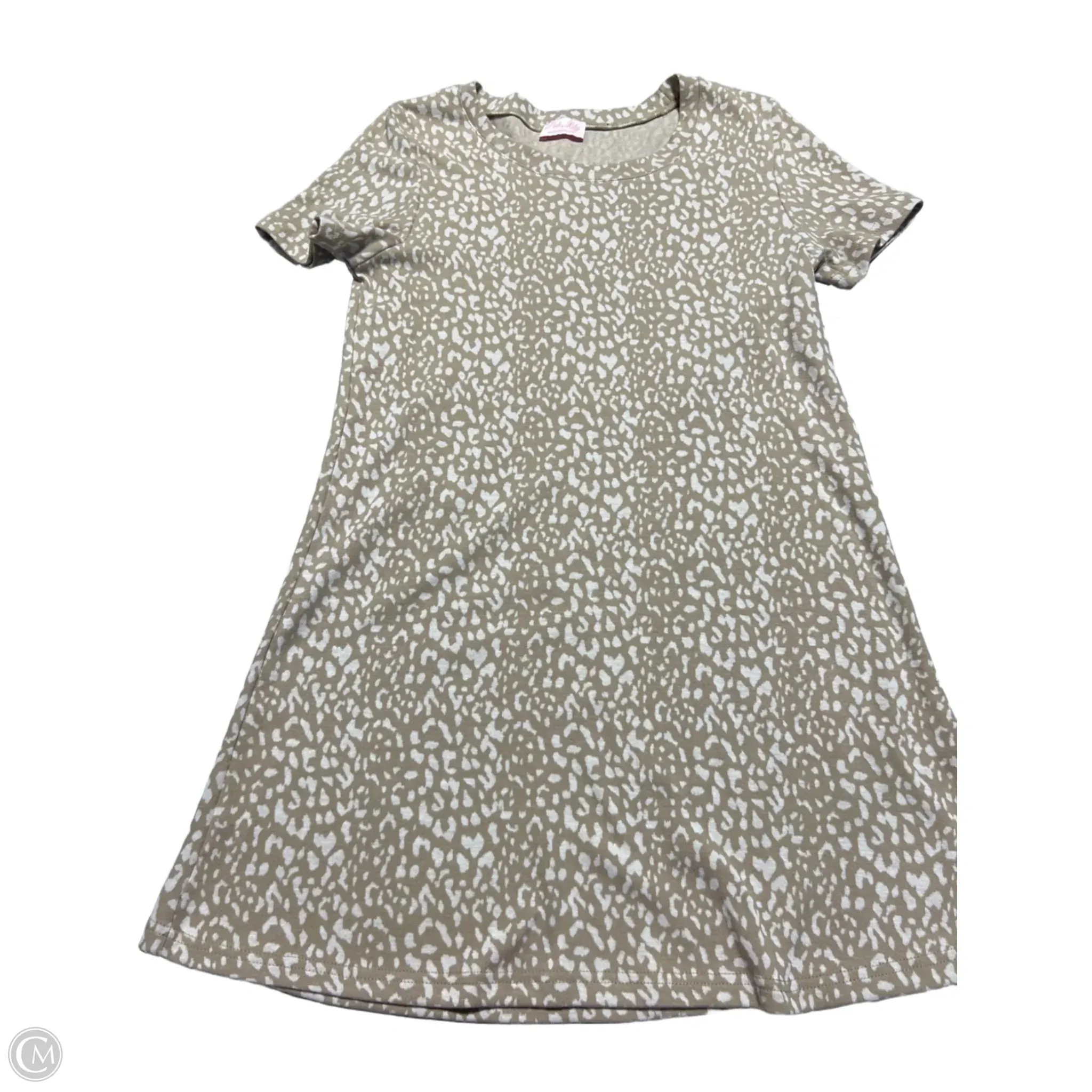 Dress Casual Short By Pink Lily In Tan, Size: S