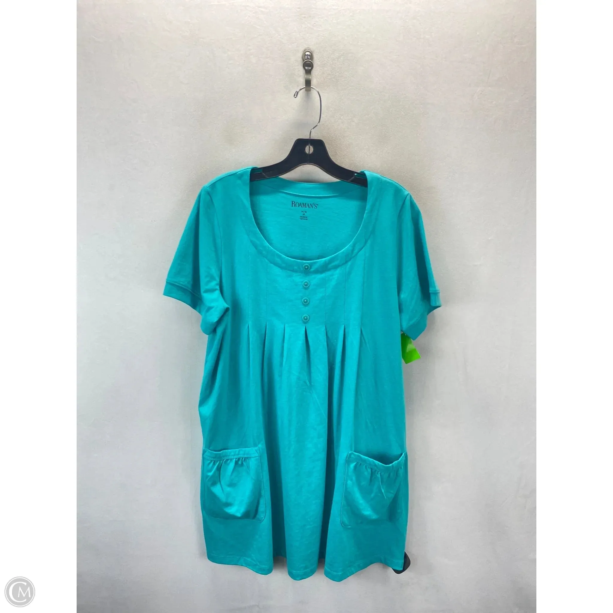 Dress Casual Short By Roamans In Blue, Size: M