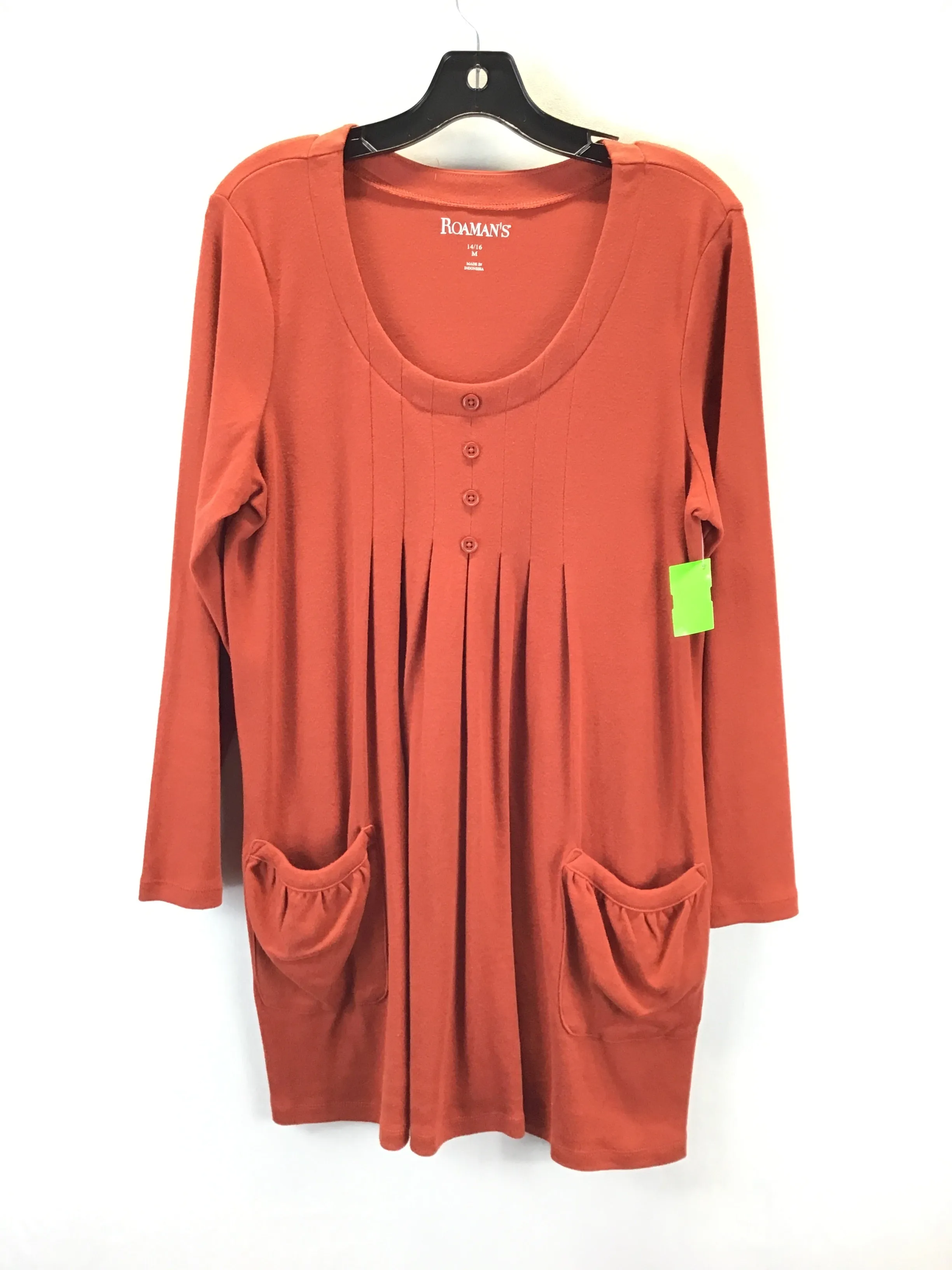 Dress Casual Short By Roamans In Brown, Size: M