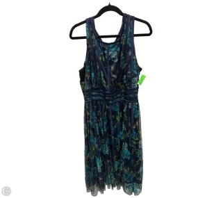 Dress Casual Short By Romans In Blue & Green, Size: 4x