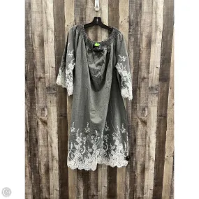 Dress Casual Short By Romans In Grey & White, Size: 2x