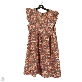 Dress Casual Short By Sasson In Floral Print, Size: Xl