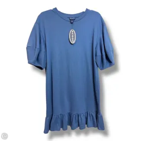 Dress Casual Short By Scoop In Blue, Size: M