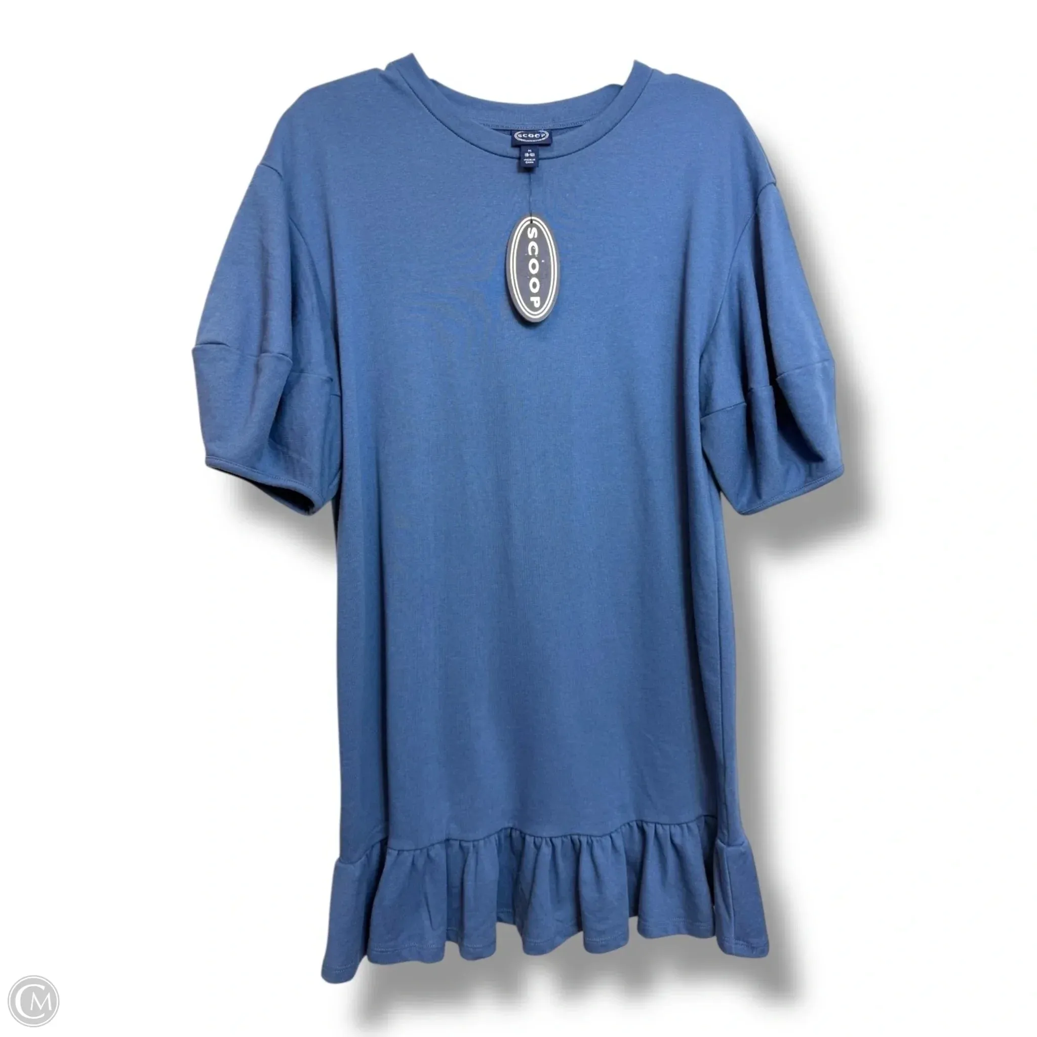Dress Casual Short By Scoop In Blue, Size: M