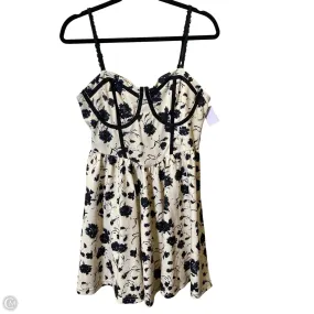 Dress Casual Short By Shein In Black & Cream, Size: L