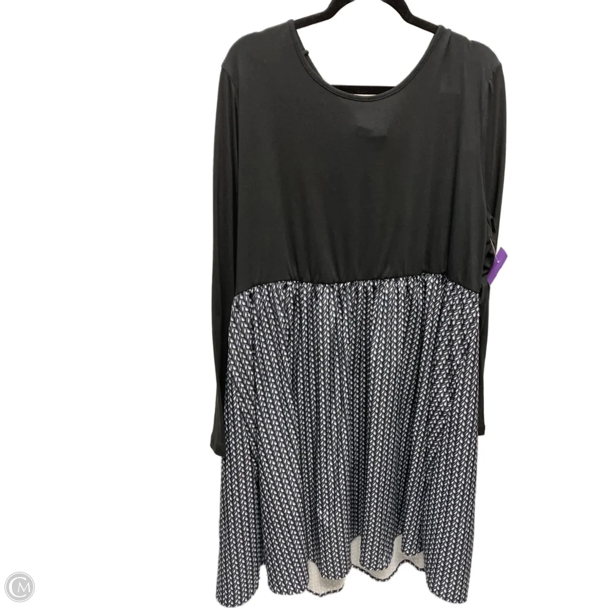 Dress Casual Short By Shein In Black & White, Size: 4x