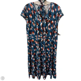 Dress Casual Short By Shein In Blue & Orange, Size: 2x